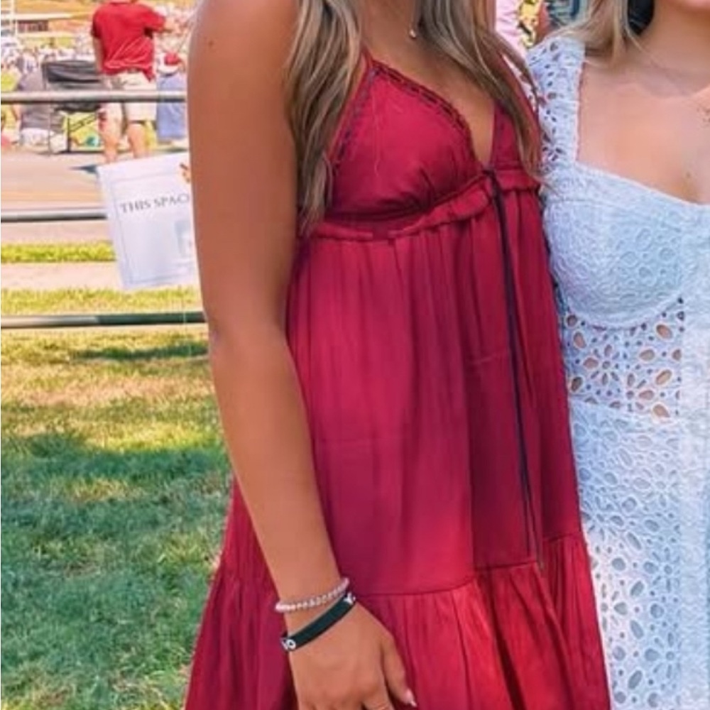 Chic Burgundy Mini Dress